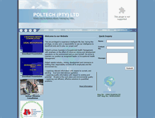 Tablet Screenshot of poltech.co.za